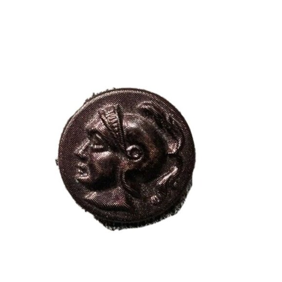 Medevil European Knight Antique Vintage Button metal mid 1900s old - Picture 1 of 4